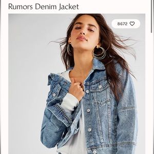 Free People Rumors Denim Jacket